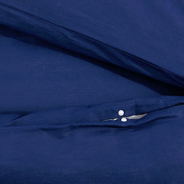 Ensemble De Housse De Couette Marine 220X240 Cm Microfibre Bleu