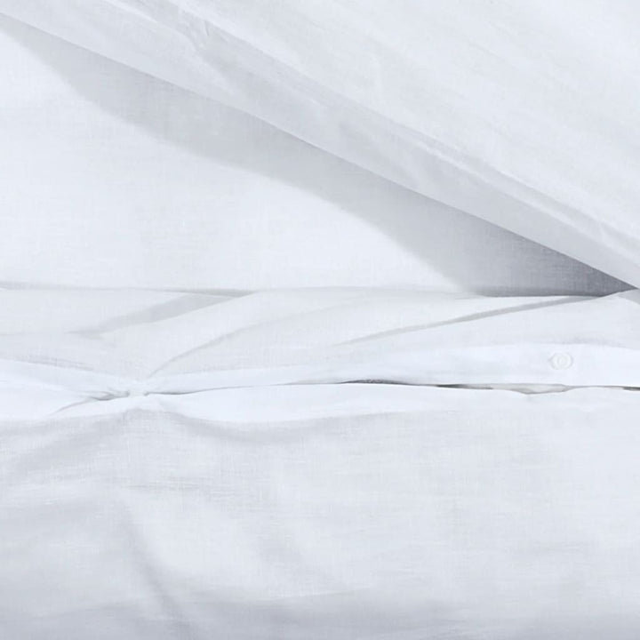 Ensemble De Housse De Couette 200X200 Cm Microfibre Blanc