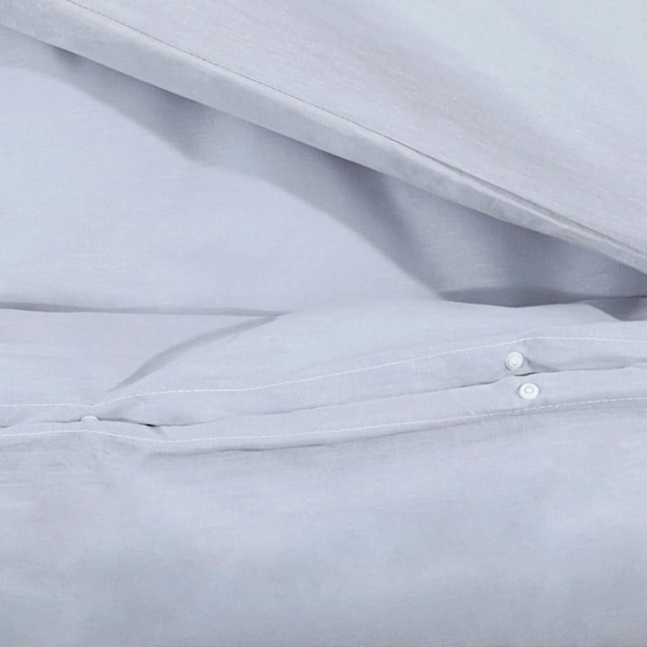 Ensemble De Housse De Couette 260X240 Cm Coton Gris