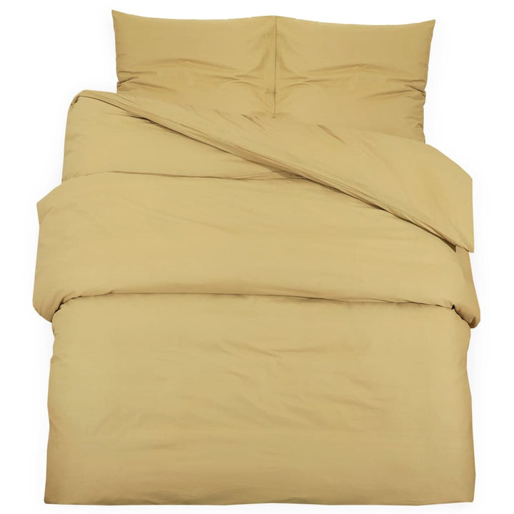 Ensemble De Housse De Couette 135X200 Cm Coton Taupe