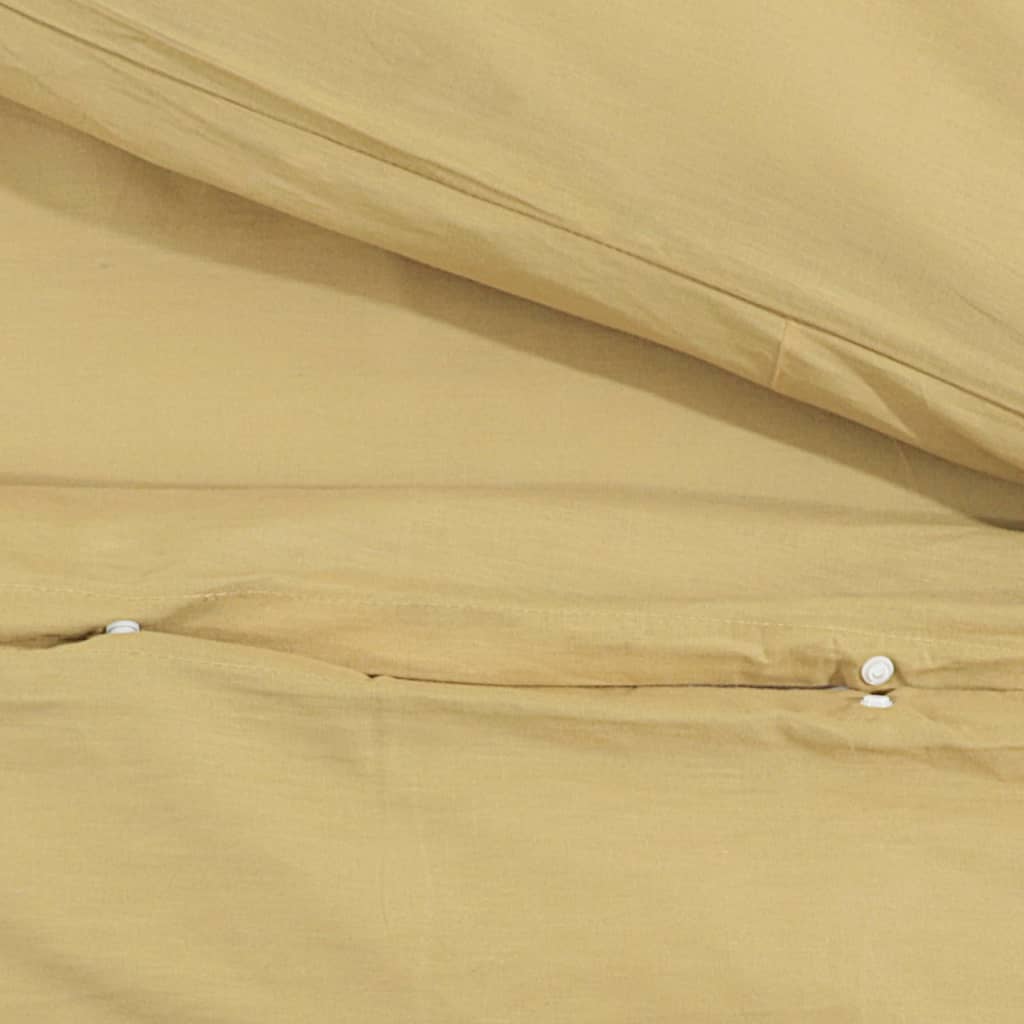Ensemble De Housse De Couette 135X200 Cm Coton Taupe