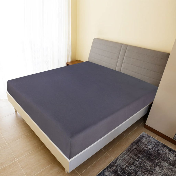 Drap-Housse Jersey Bordeaux Coton