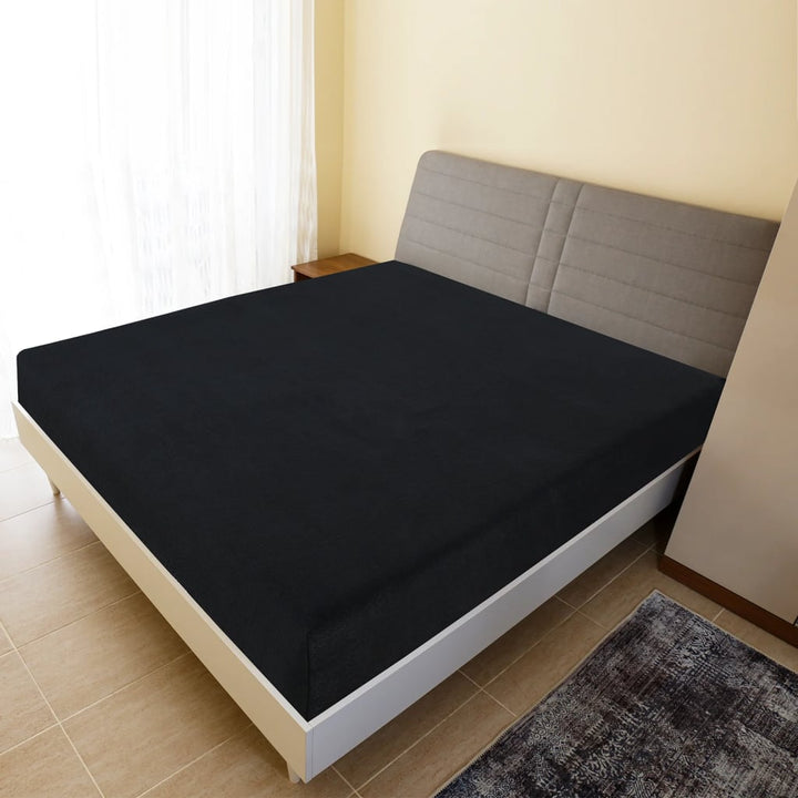 Drap-Housse Jersey Bordeaux Coton