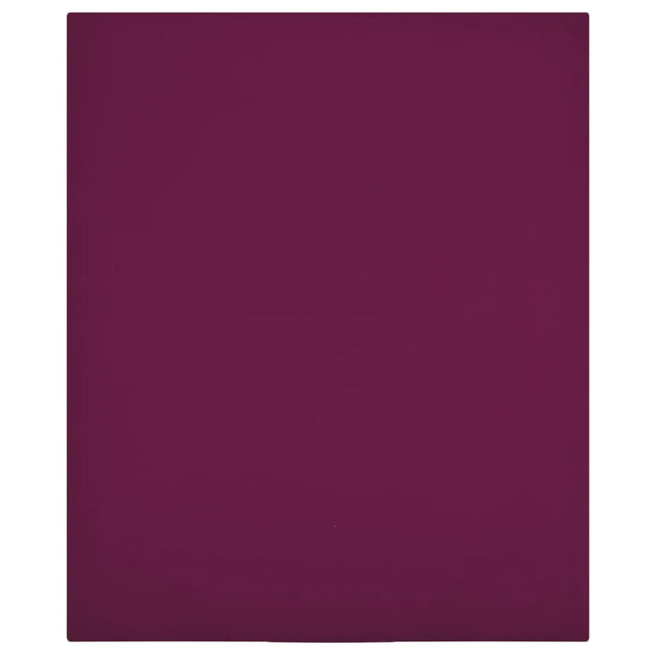 Drap-Housse Jersey Bordeaux Coton
