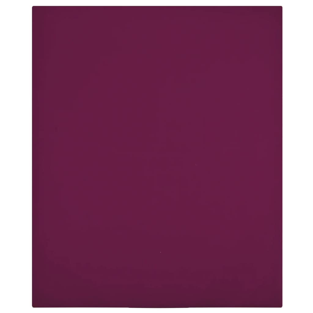 Drap-Housse Jersey Bordeaux Coton