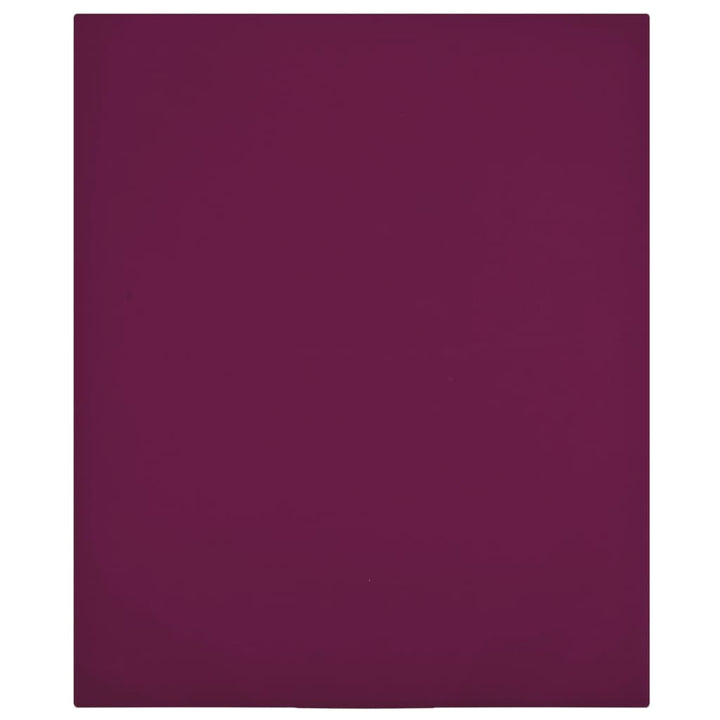 Drap-Housse Jersey Bordeaux Coton