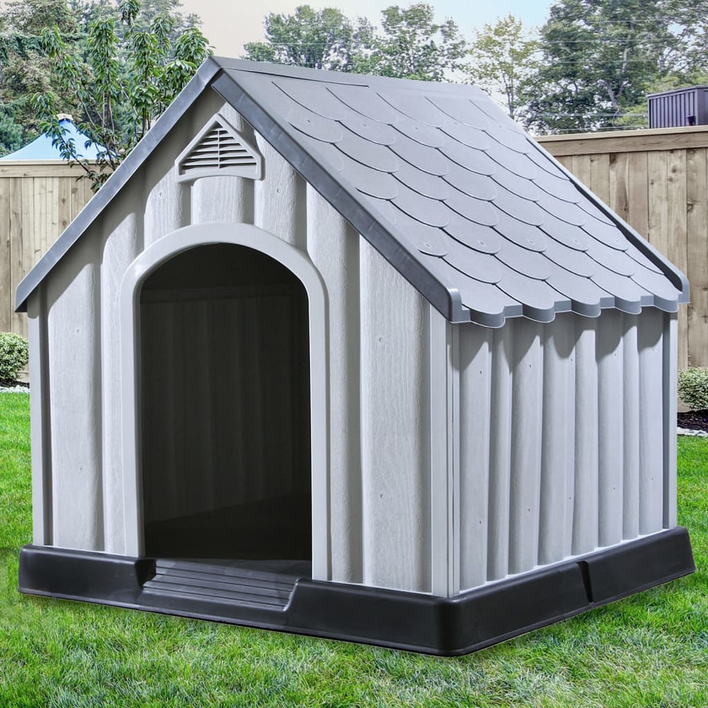 Niche Pour Chiens Gris 92X87X91 Cm Plastique