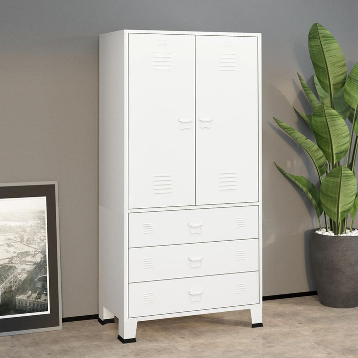 Garde-Robe Industrielle 90X50X180 Cm Métal