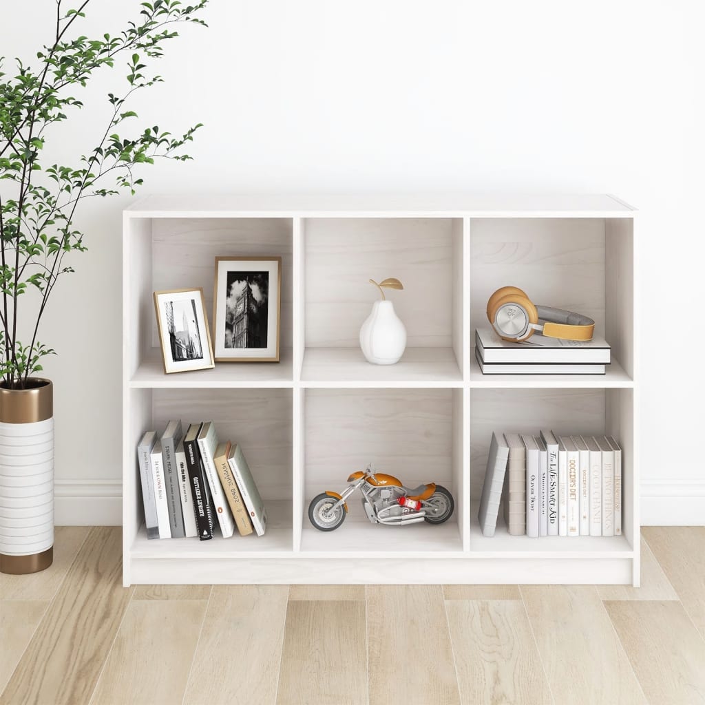Bibliothèque 104X33X76 Cm Bois De Pin Massif
