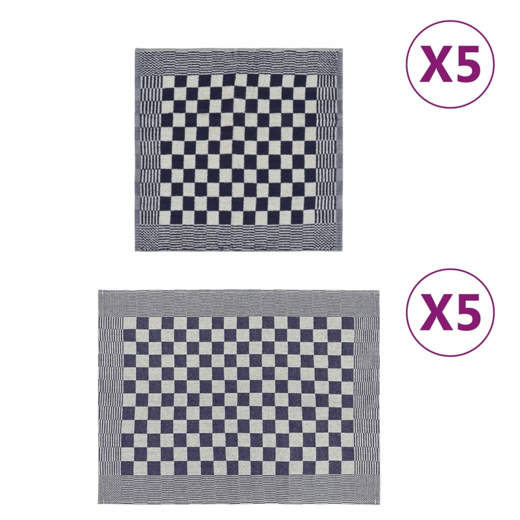 Ensemble De Serviettes 10 Pcs Coton
