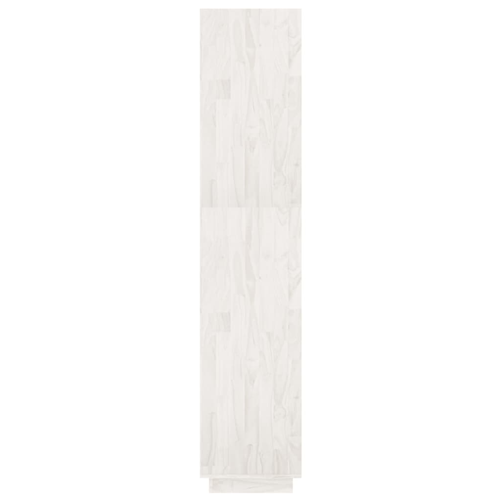 Bibliothèque/Séparateur De Pièce 80X35X Pin Massif Blanc