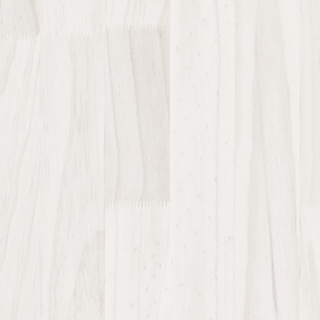 Bibliothèque/Séparateur De Pièce 80X35X Pin Massif Blanc