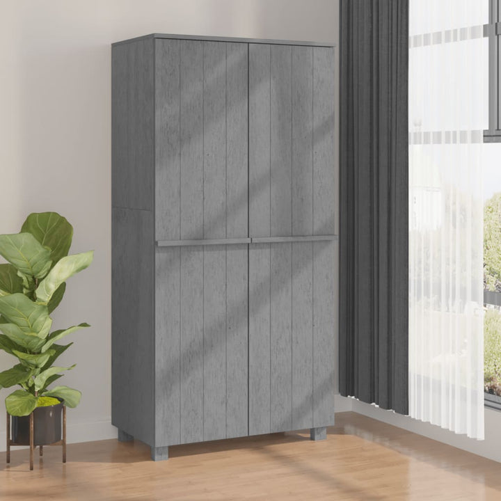 Garde-Robe Hamar 89X50X180 Cm Bois Massif De Pin