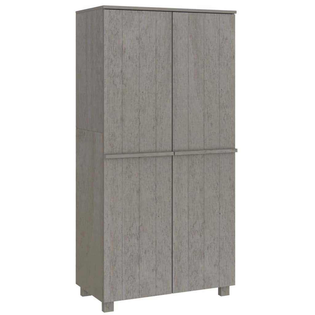 Garde-Robe Hamar 89X50X180 Cm Bois Massif De Pin