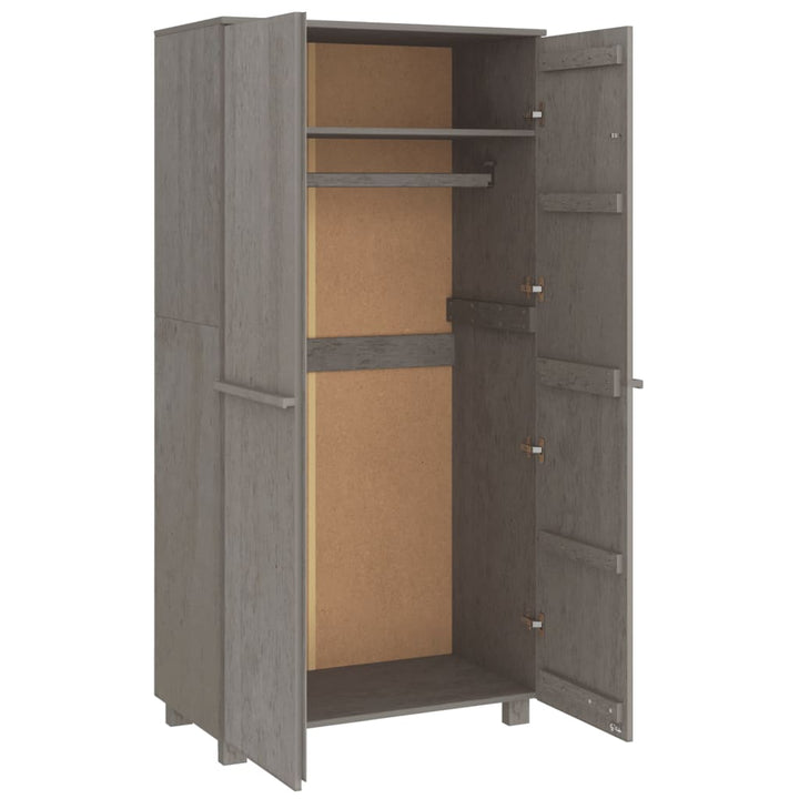 Garde-Robe Hamar 89X50X180 Cm Bois Massif De Pin