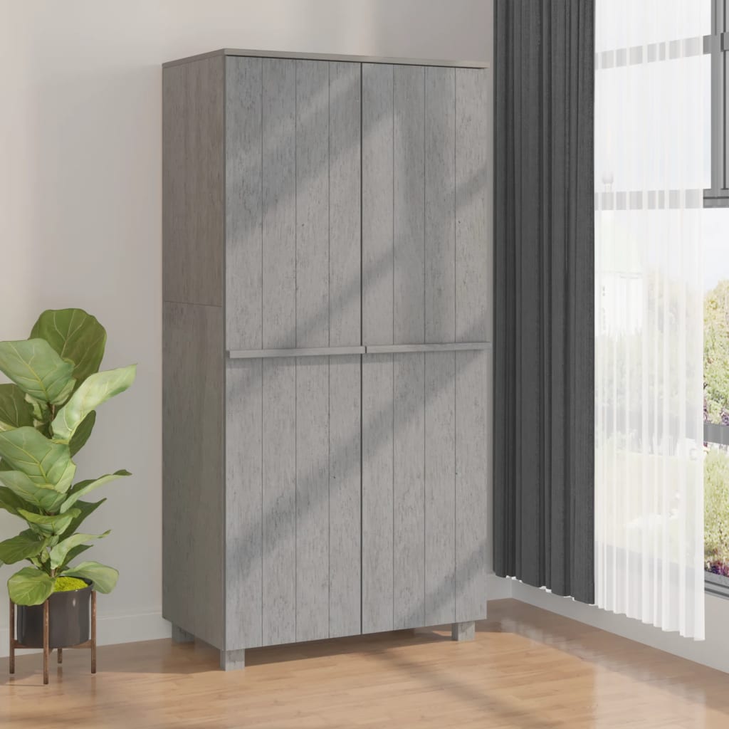 Garde-Robe Hamar 89X50X180 Cm Bois Massif De Pin