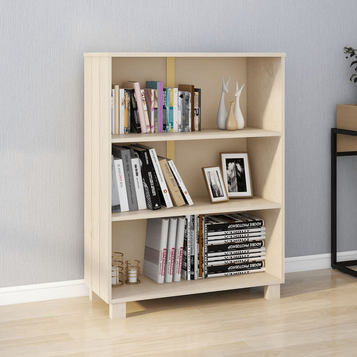 Bibliothèque Hamar 85X35X112 Cm Bois De Pin Massif