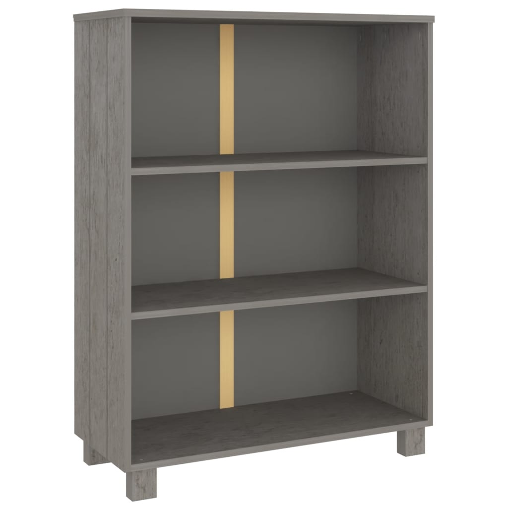 Bibliothèque Hamar 85X35X112 Cm Bois De Pin Massif