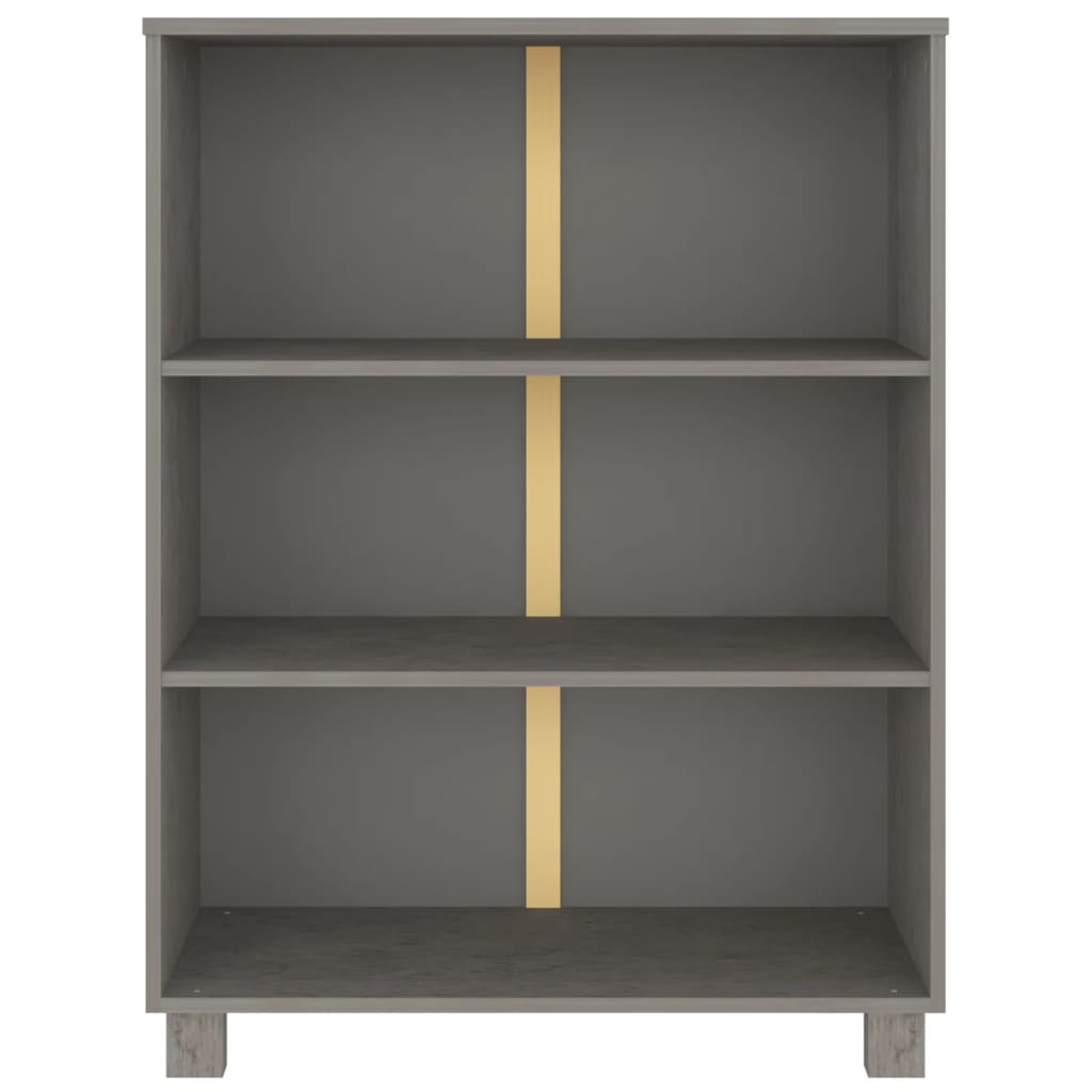 Bibliothèque Hamar 85X35X112 Cm Bois De Pin Massif
