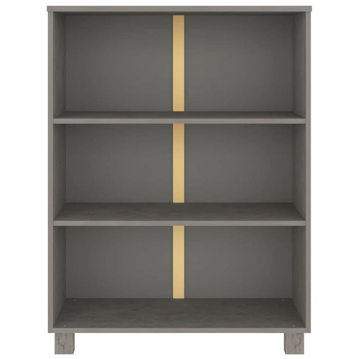 Bibliothèque Hamar 85X35X112 Cm Bois De Pin Massif