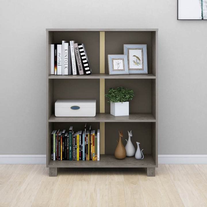 Bibliothèque Hamar 85X35X112 Cm Bois De Pin Massif