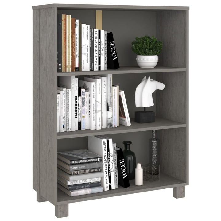 Bibliothèque Hamar 85X35X112 Cm Bois De Pin Massif