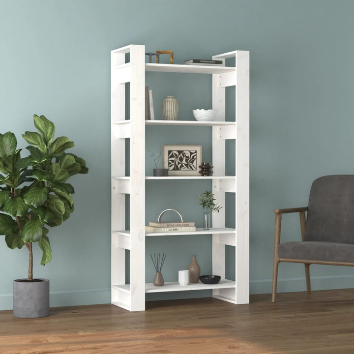 Bibliothèque/Séparateur De Pièce 80X35X160 Cm Bois Massif