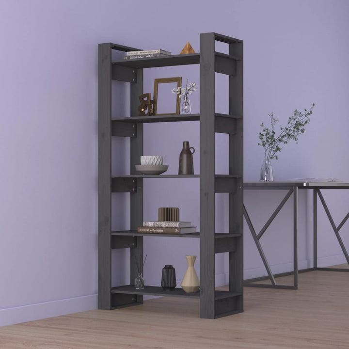 Bibliothèque/Séparateur De Pièce 80X35X160 Cm Bois Massif