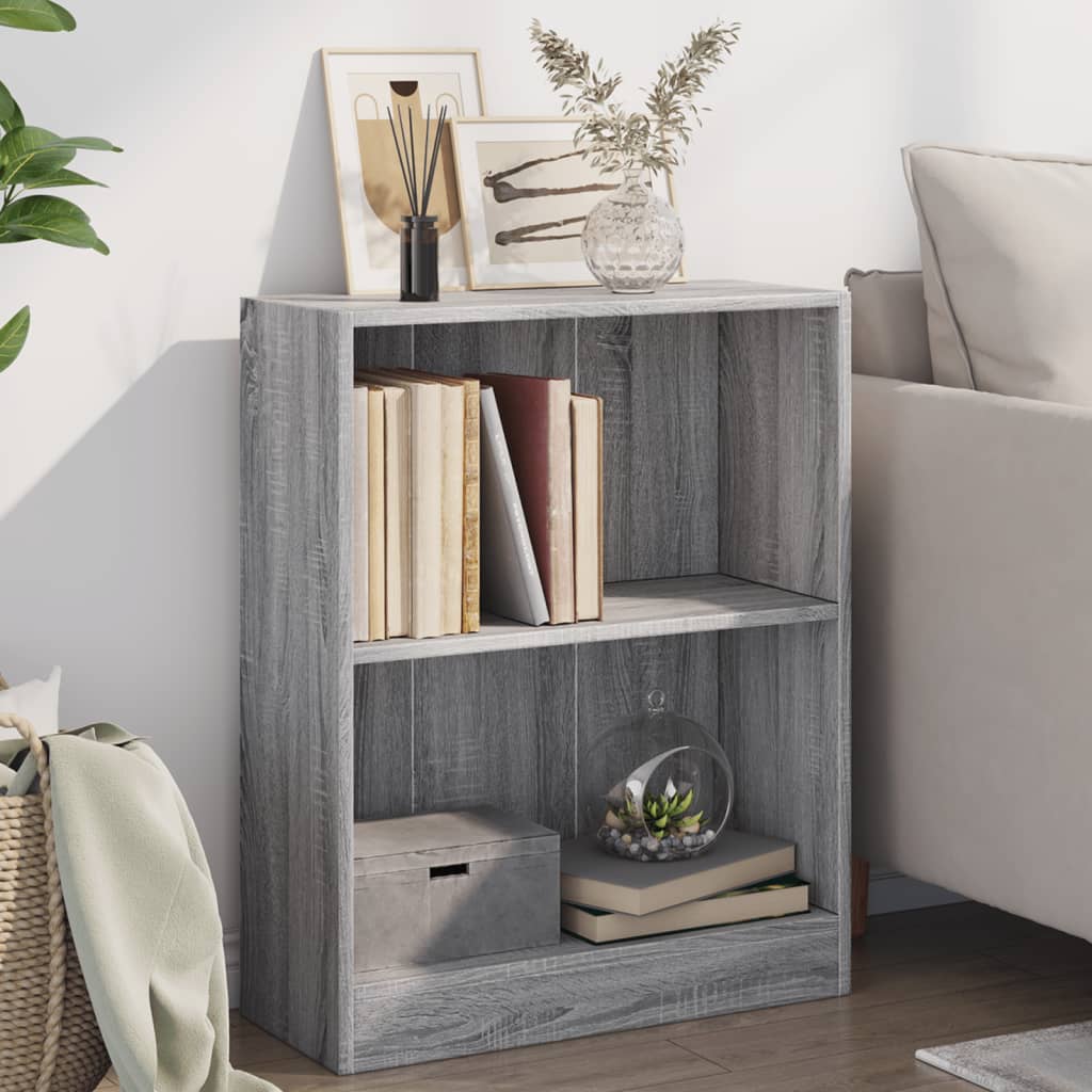 Bibliothèque 80X24X Bois D'ingénierie Sonoma Gris