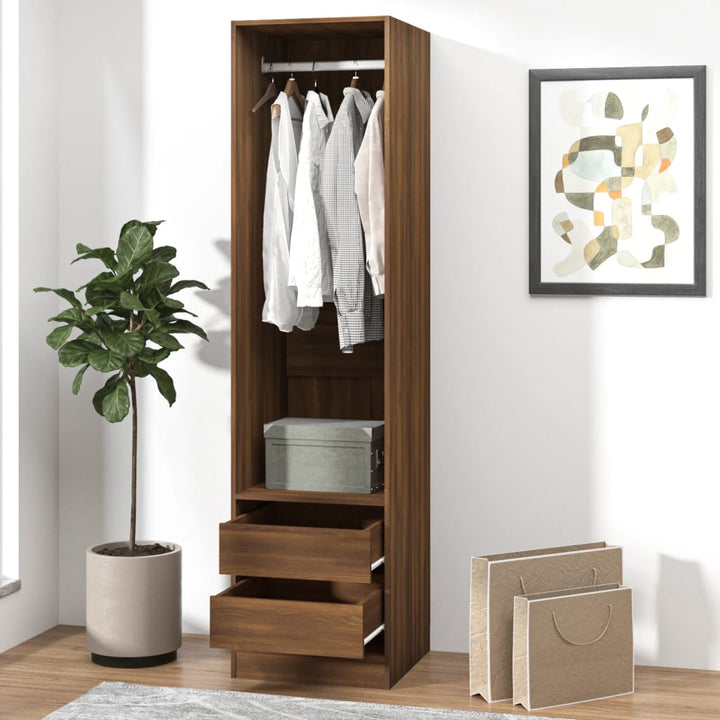 Garde-Robe Bois D'ingénierie Chêne Marron