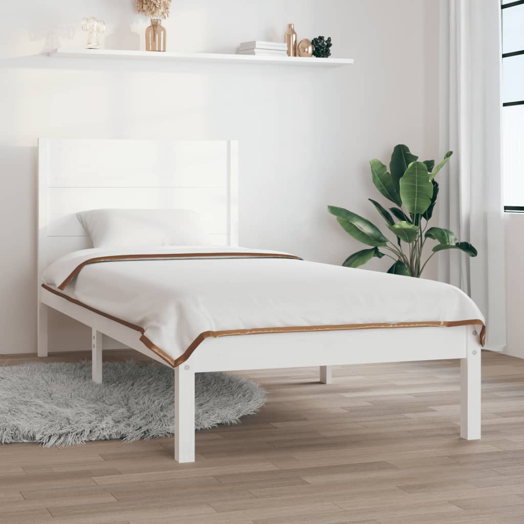 Cadre De Lit Extra Long Sans Matelas Bois Massif