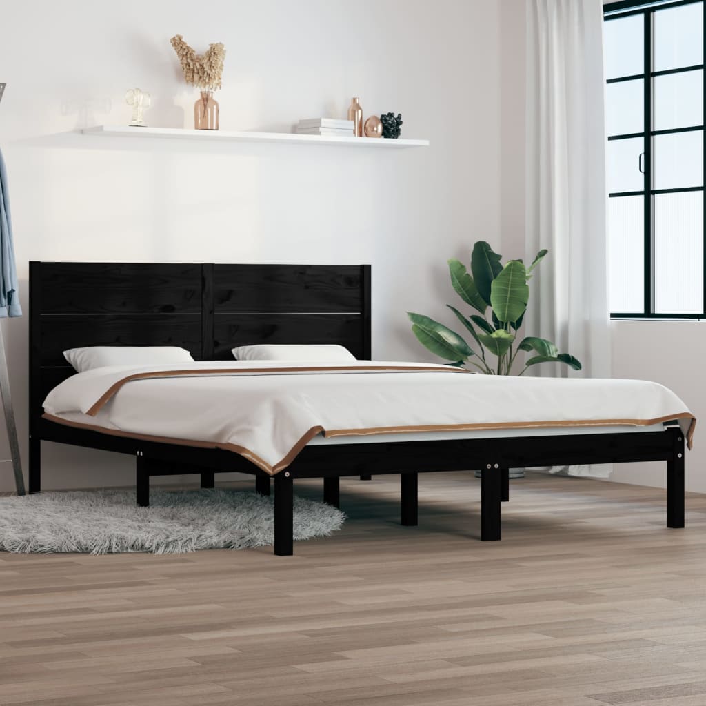 Cadre De Lit Extra Long Sans Matelas Bois Massif
