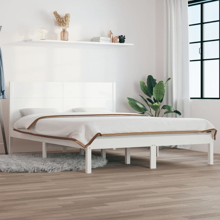 Cadre De Lit Extra Long Sans Matelas Bois Massif