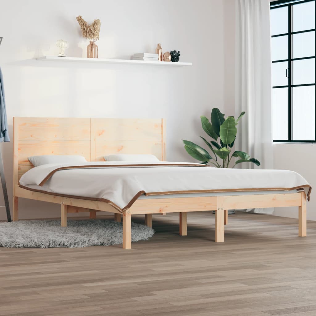 Cadre De Lit Extra Long Sans Matelas Bois Massif