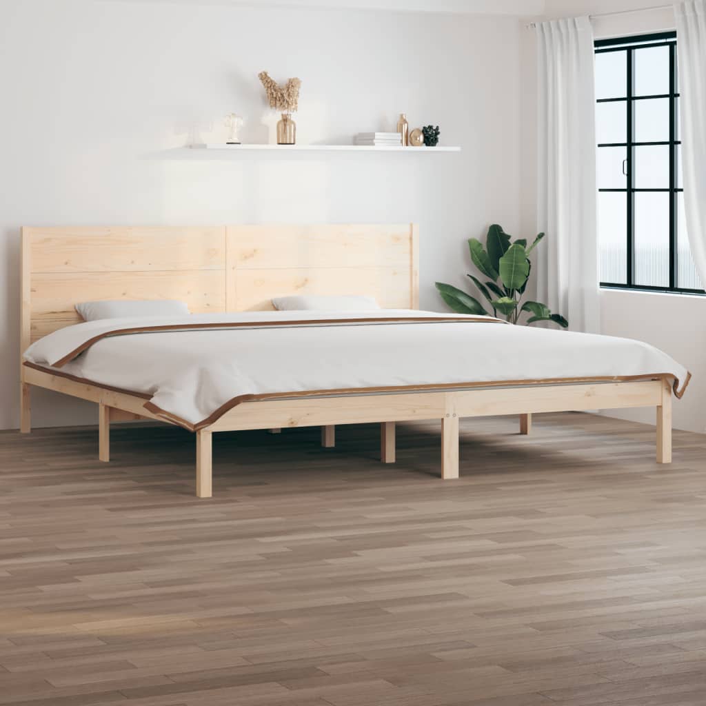 Cadre De Lit Extra Long Sans Matelas Bois Massif