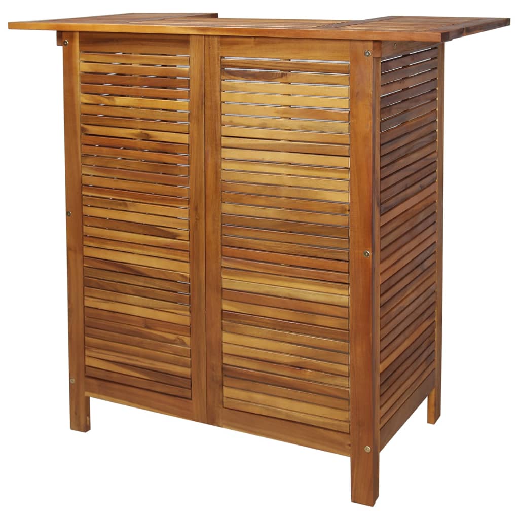 Ensemble De Bar De Jardin 5 Pcs Bois D'acacia Solide