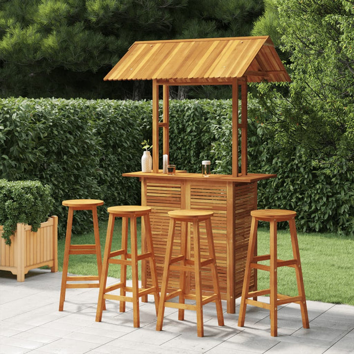 Ensemble De Bar De Jardin 3 Pcs Bois D'acacia Solide