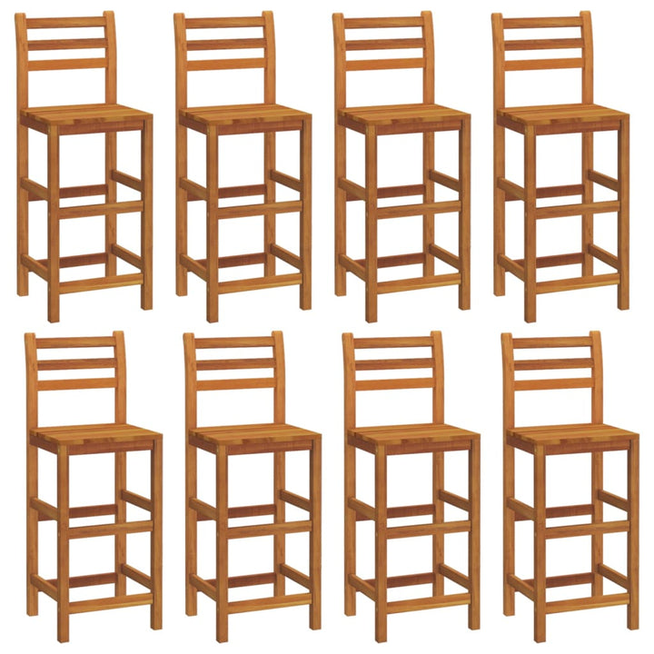 Ensemble De Bar De Jardin 9 Pcs Bois D'acacia Solide