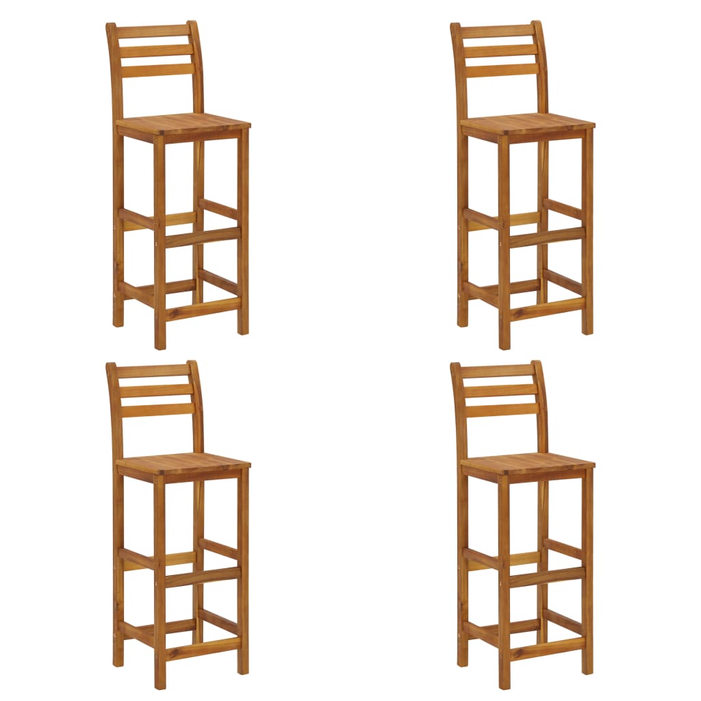 Ensemble De Bar De Jardin 9 Pcs Bois D'acacia Solide