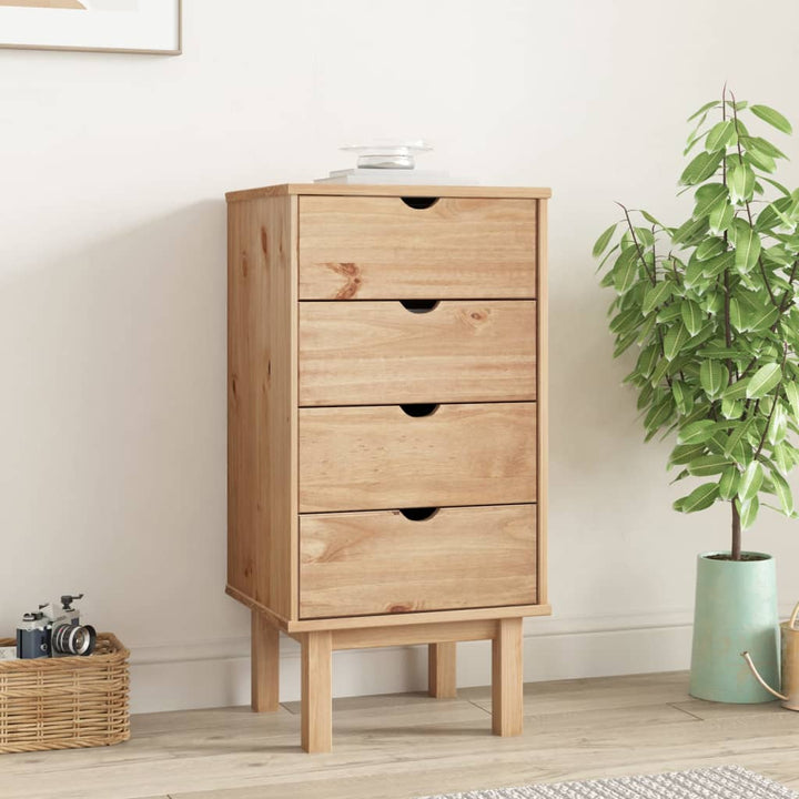 Commode Otta 45X39X90 Cm Bois De Pin Massif