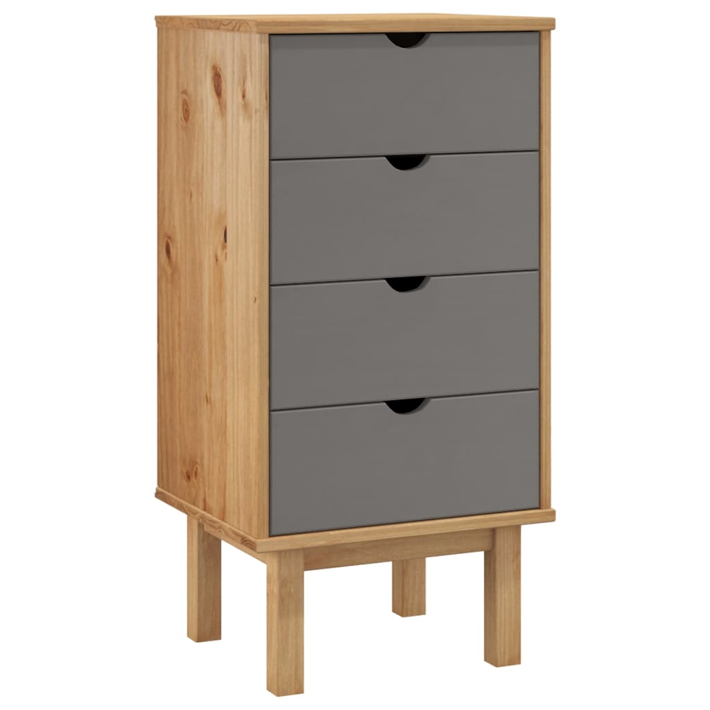 Commode Otta 45X39X90 Cm Bois De Pin Massif