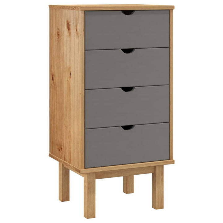Commode Otta 45X39X90 Cm Bois De Pin Massif