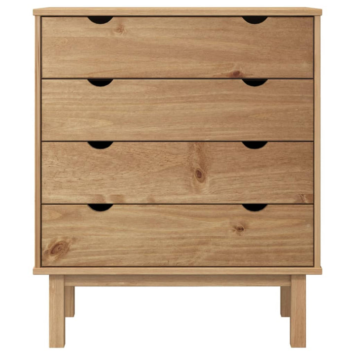 Commode Otta 76,5X39,5X90 Cm Bois De Pin Massif