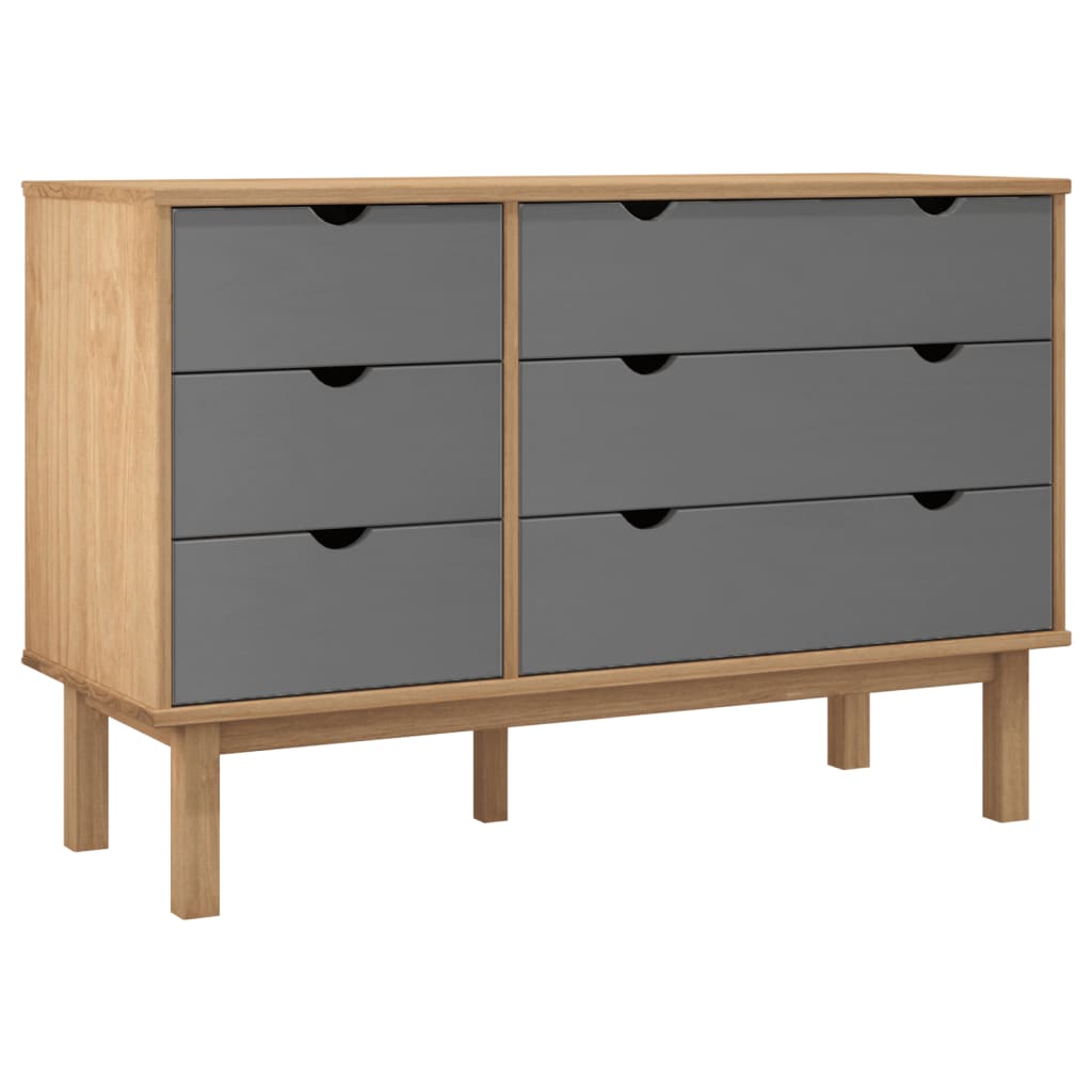 Commode Otta 111X43X73,5 Cm Bois De Pin Massif