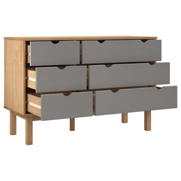 Commode Otta 111X43X73,5 Cm Bois De Pin Massif