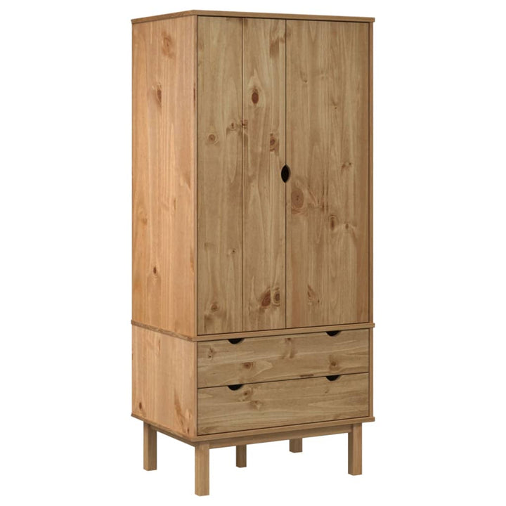 Garde-Robe Otta 76,5X53X172 Cm Bois Massif De Pin