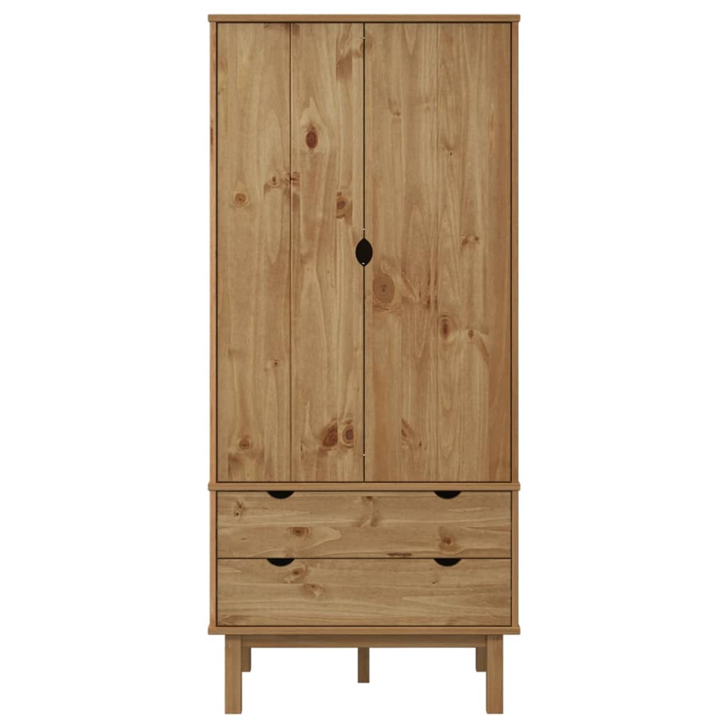 Garde-Robe Otta 76,5X53X172 Cm Bois Massif De Pin