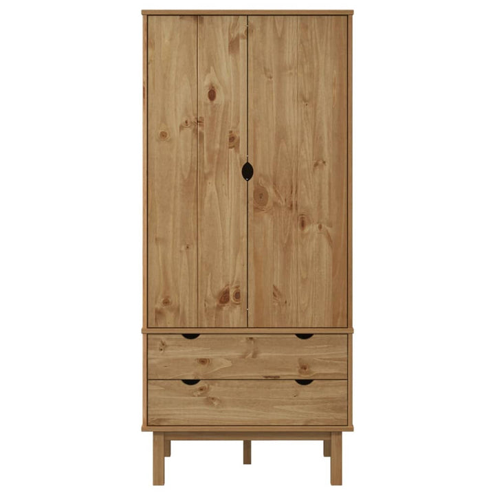 Garde-Robe Otta 76,5X53X172 Cm Bois Massif De Pin