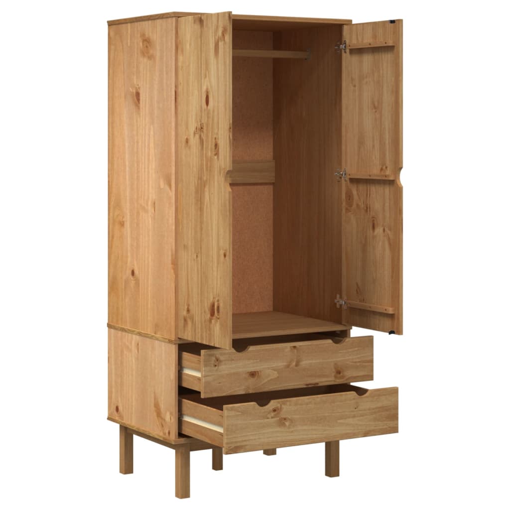 Garde-Robe Otta 76,5X53X172 Cm Bois Massif De Pin