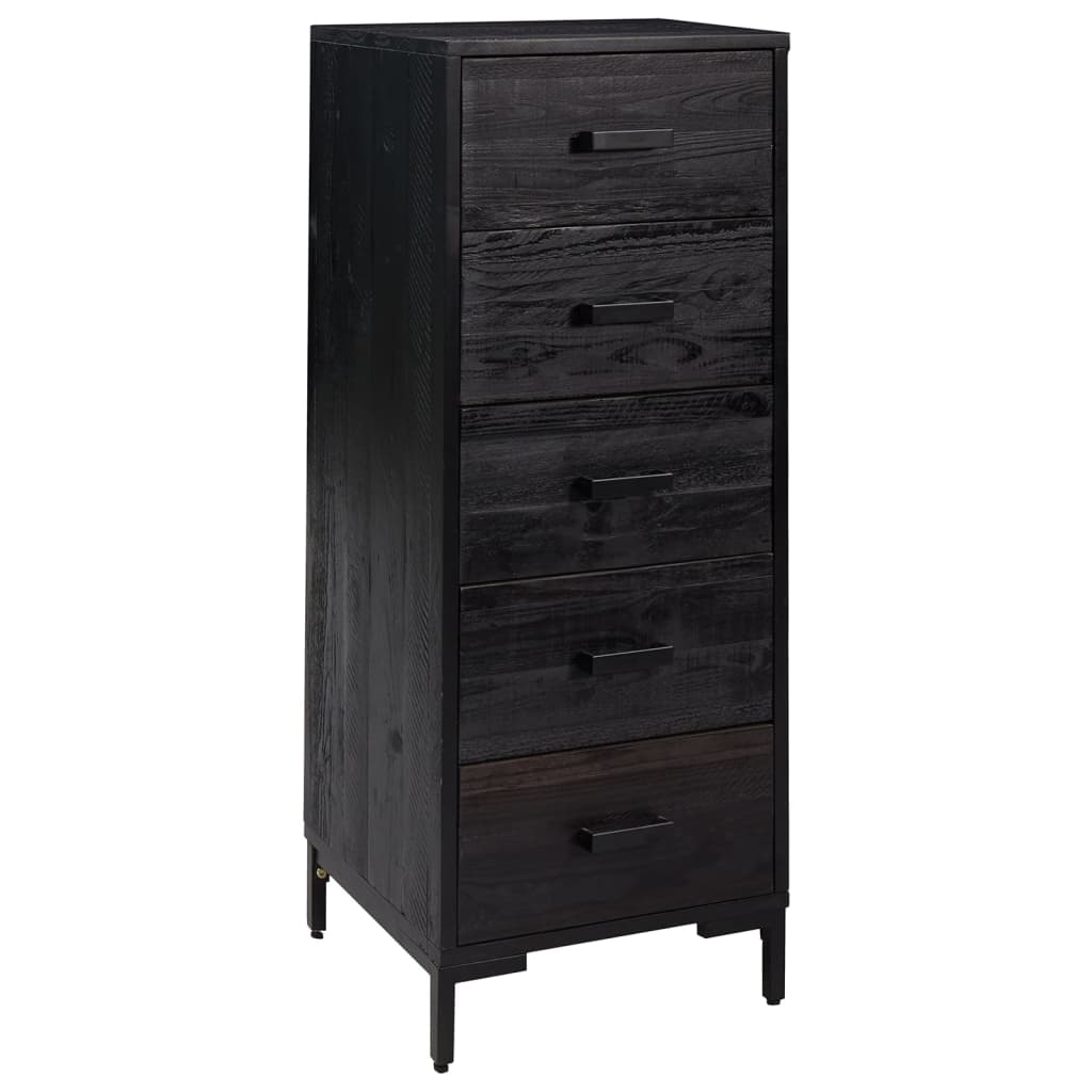 Commode 42X35X110 Cm Bois De Pin Massif